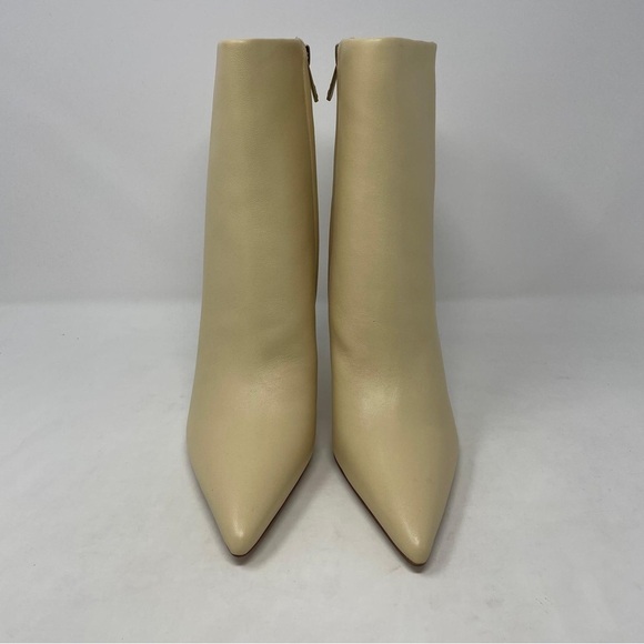 Sam Edelman Ella Leather Pointed Toe Ankle Dress Booties in Eggshell -  NWT - Picture 6 of 13